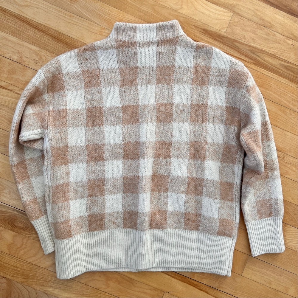 Mango Gingham Sweater - XS - Picture 3 of 3